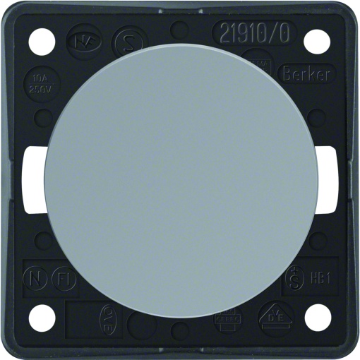 Integro - botão simples 1NA, cinzento