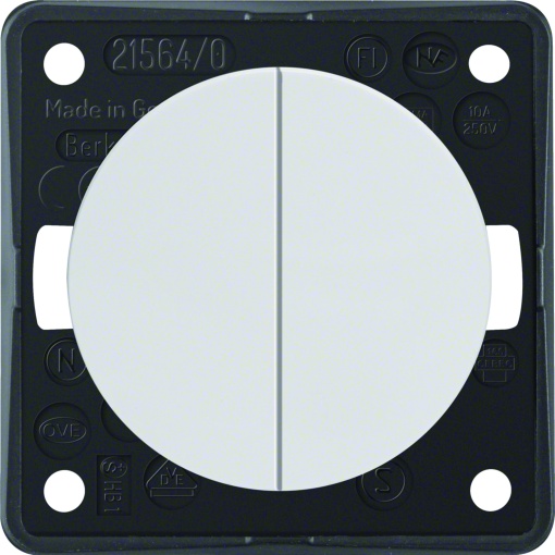 Integro - botão duplo 1 entr, branco