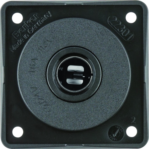 Integro - tomada 12V, preto mate