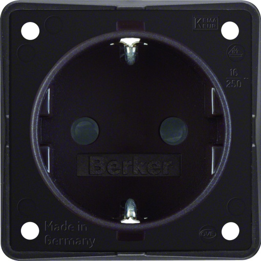 Integro - tomada Schuko obtur, cast mt