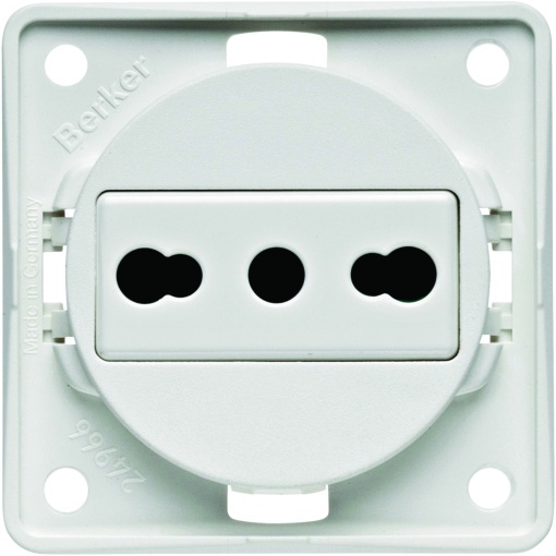Integro - tomada Italia 16A, branco mate
