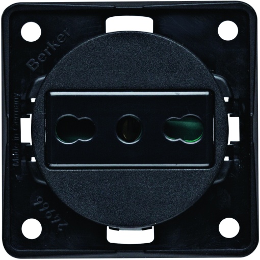 Integro - tomada Italia 16A, preto mate