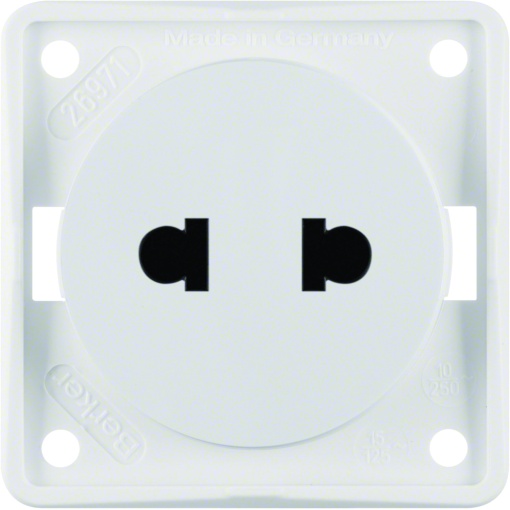 Integro - tomada Euro-A, branco mate