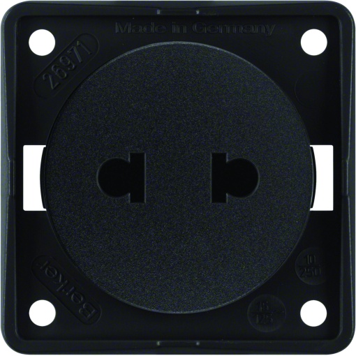 Integro - tomada Euro-A, preto mate