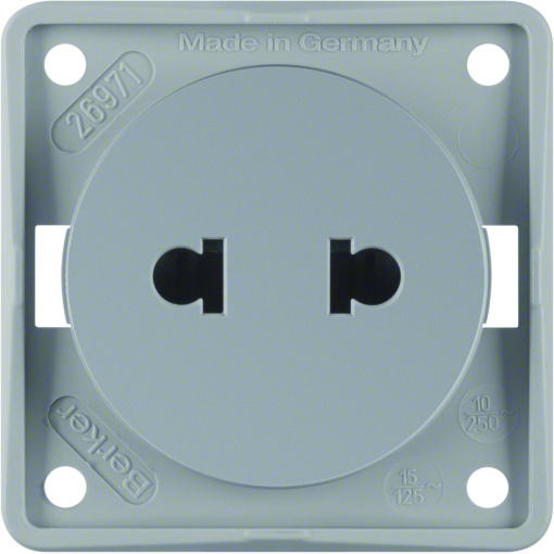 Integro - tomada Euro-A, cinzento mate