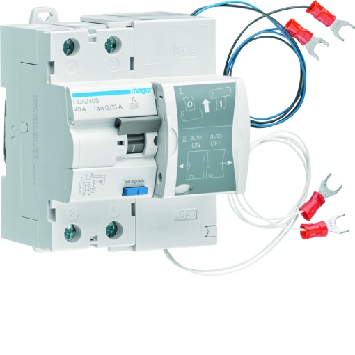 Inter. dif. rearm auto 2P 40A 30mA tipoA