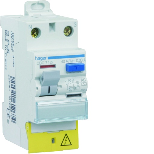 Int. dif. 1PN 40A 30mA AC cB.D. Resi