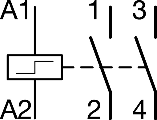 Telerruptor 48V 50Hz 24VCC 2NA 16A 1M