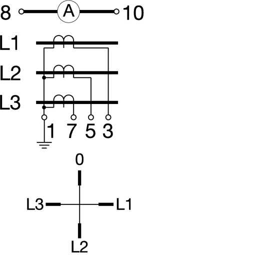Comutador amperímetro 4 posições 20A