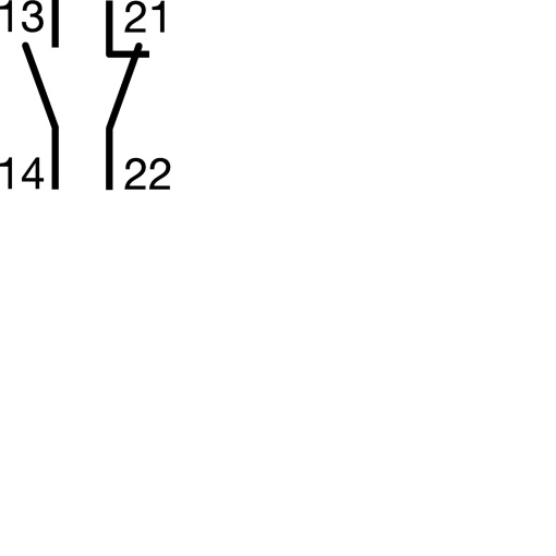 Contato auxiliar 6 A230 VAC. Compatível com disjuntores e JFB 10kA da Hager.