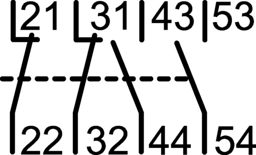 Contacto Aux. ligação frontal 2NA2NF