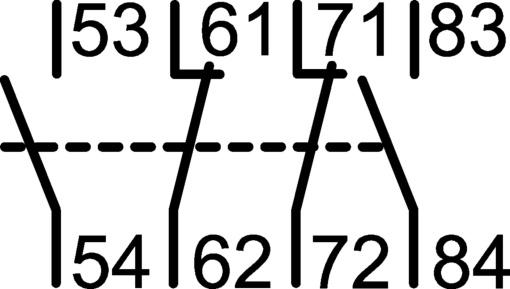 Contacto Aux. ligação frontal 2NA2NF