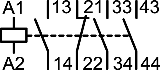 Relé de com. 3NA1NF 24 VDC