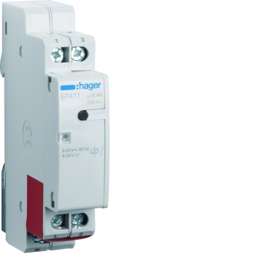 Telerruptor electr. 1NA 8-24V ACDC