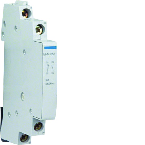 Contato auxiliar para telerruptores, 1 NA e 1 NF, 2A