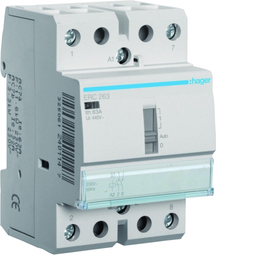 Contactor com manu 63A, 2NA, 230V