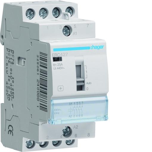 Contactor manu 25A, 2NA2NF, 230V