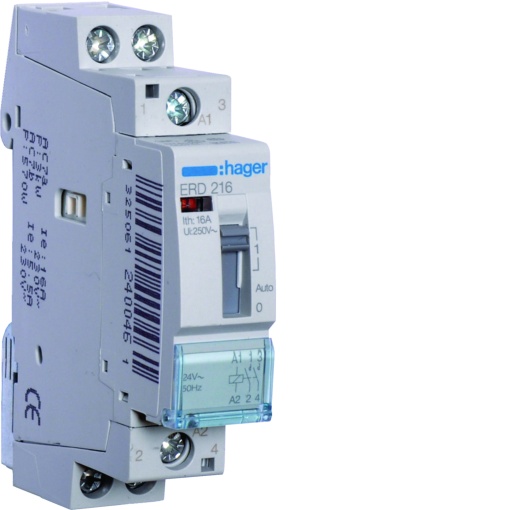 Relé comando 16A, 2NA, 24V 1M