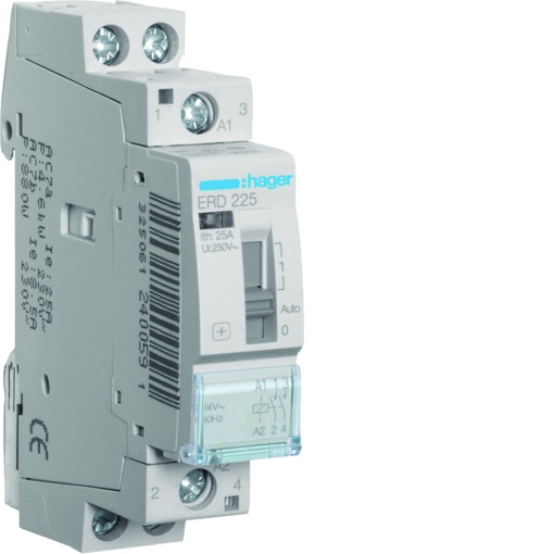 Contactor com comando manual 25A, 2NA, 24V 1 Módulo