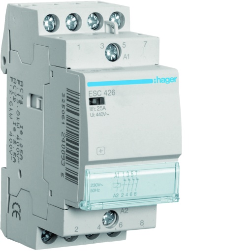 Contactor 25A, 4NF, 230V 2M