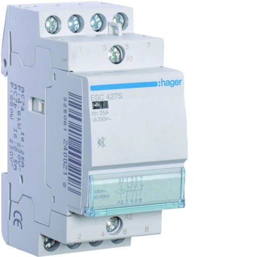 Contactor silencioso 25A, 2NA2NF, 230V