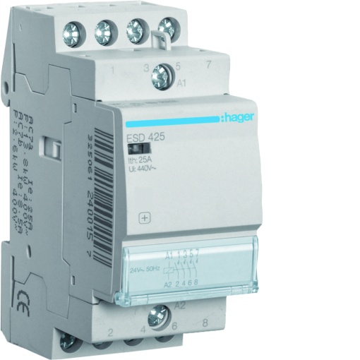 Contactor 25A, 4NA, 24V 2M