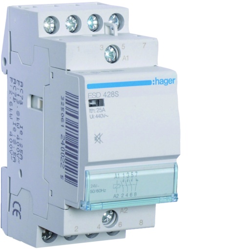 Contactor silencioso 25A, 3NA1NF, 24V