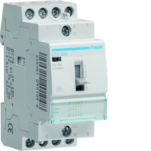 Contactor dianoite 25A, 4NA, 230V 2M