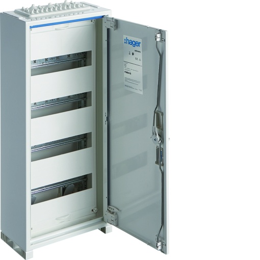 Armário FWB de superfície com porta 4 filas 1 campo 48 módulos IP44 650x300x161