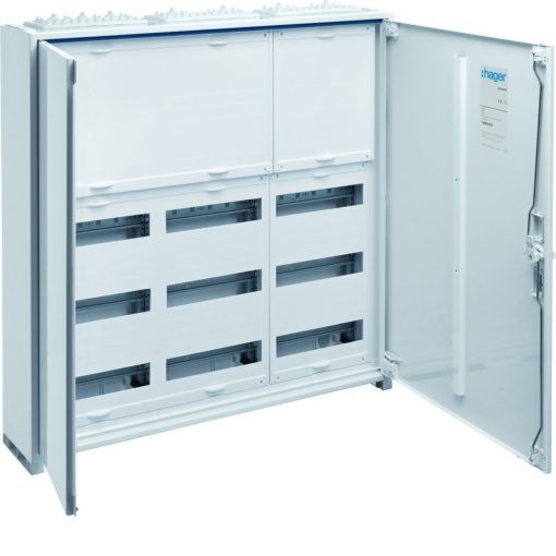 Armário AP, IP44, SKII, 108 PLE, 3x5 filas, distância HS 150mm, 800x800x161mm