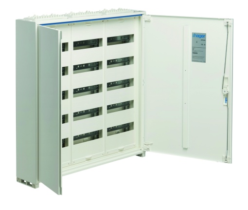 Armário FWB de superfície com porta 5 filas180 módulos IP44 800x800x161