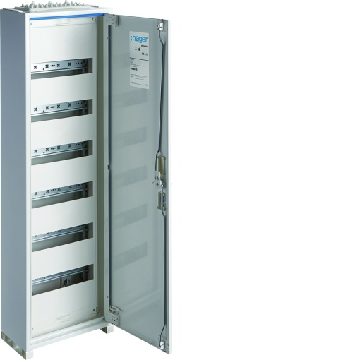 Armário FWB de superfície com porta 6 linhas 1 campo 72 módulos IP44 950x300x161