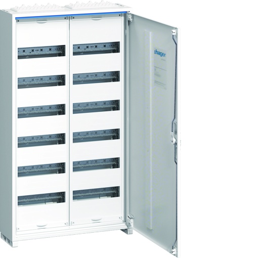 Armário FWB de superfície com porta 6 filas 144 módulos IP44 950x550x161