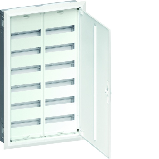 Armário FWU embutido com porta 6 filas 2 campos 144 módulos 952x603x125