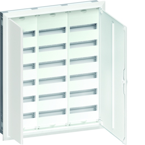 Armário FWU embutido com porta 6 filas 3 campos 216 módulos 952x853x125