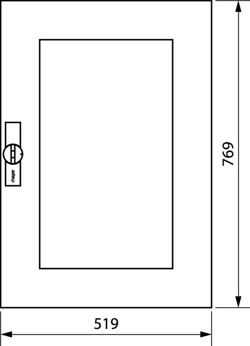 Porta transp. IP44 a.800 l.550