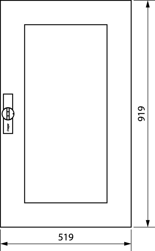 Porta transp. IP44 a.950 l.550