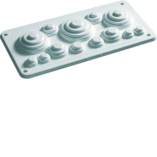 Placa passa-cabos ptubos IP44IP54