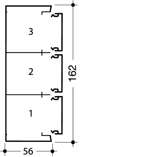 Base GBA 50x161 alumínio