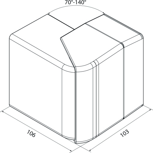 Ângulo exterior variável GT55090, alu