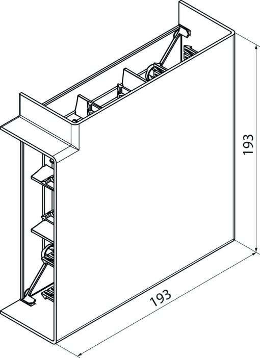 Ângulo plano GT55162, branco
