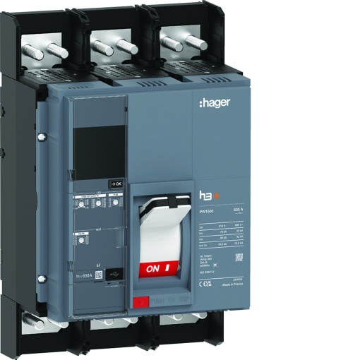 Disjuntor PW1600 LI 3P-3D 630A 70kA