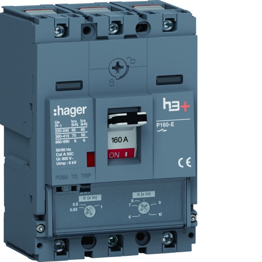 Disjuntor P160 TM 3P-3D 160A 70kA