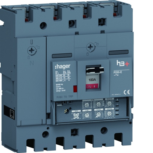 Disjuntor P250 LSI 4P-4D 100A 70kA