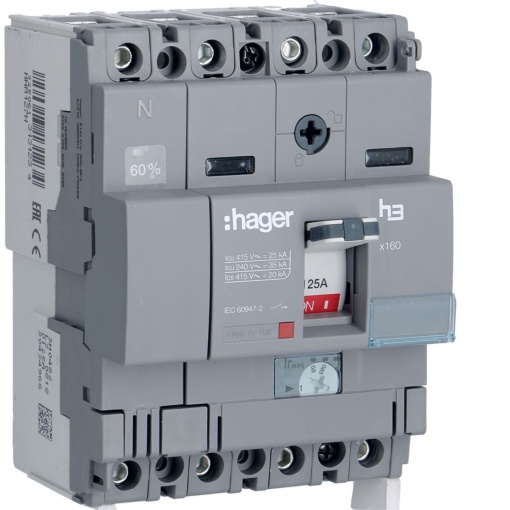 Disjuntor x160 TM 4P-3DN2 125A 25kA