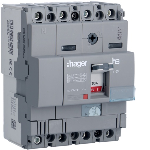 Disjuntor x160 TM 4P-3DN2 160A 25kA
