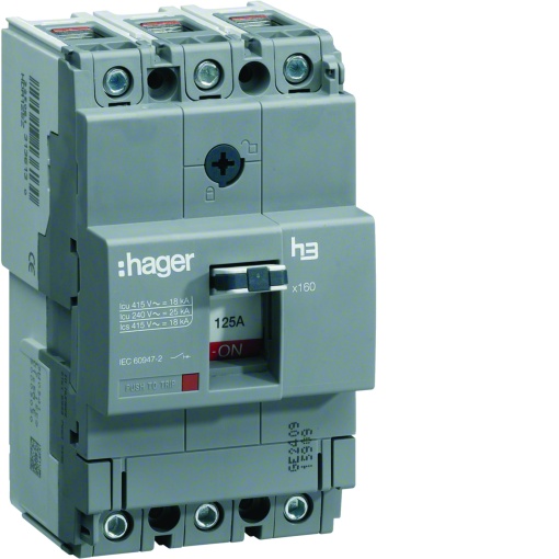 Disjuntor x160 TM 3P-3D 100A 40kA