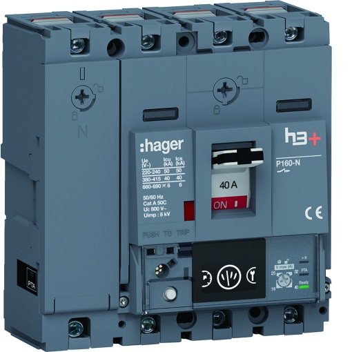Disjuntor P160 Energy 4P-4D 40A 40kA