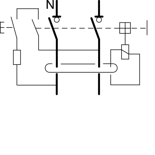 Interruptor diferencial 1PN 40A 30mA HI com bornes desalinhados