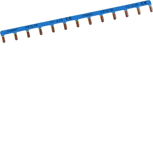 Pente de ligação 1P 63A azul 13M